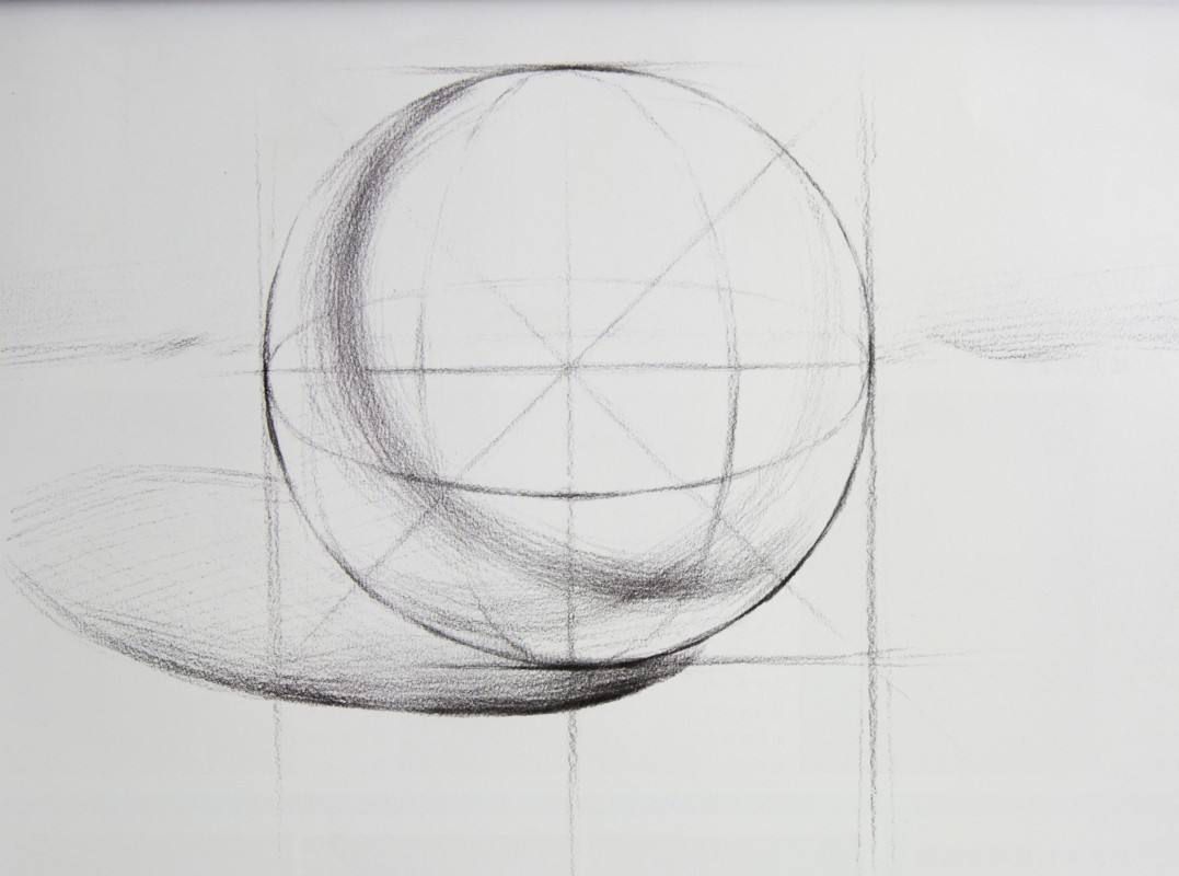 素描圆体的画法步骤图片