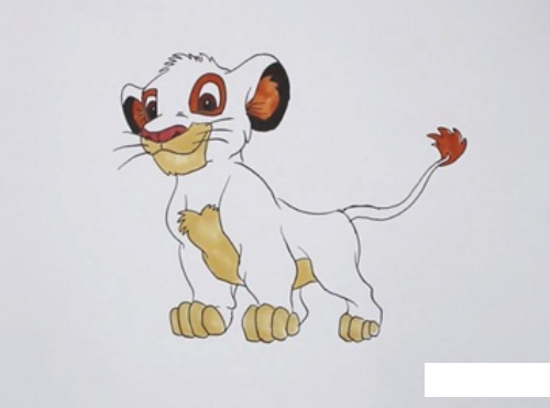 狮子王辛巴绘画图片图片