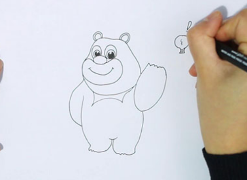 熊大怎么画简单画法图片