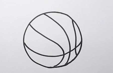 篮球的画法简笔画图片