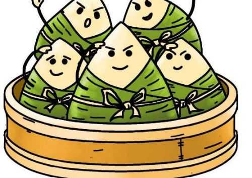 可爱的粽子 卡通图片